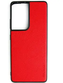 Чохол AIORIA Cross Pattern Case для Samsung Galaxy S21 Ultra Red