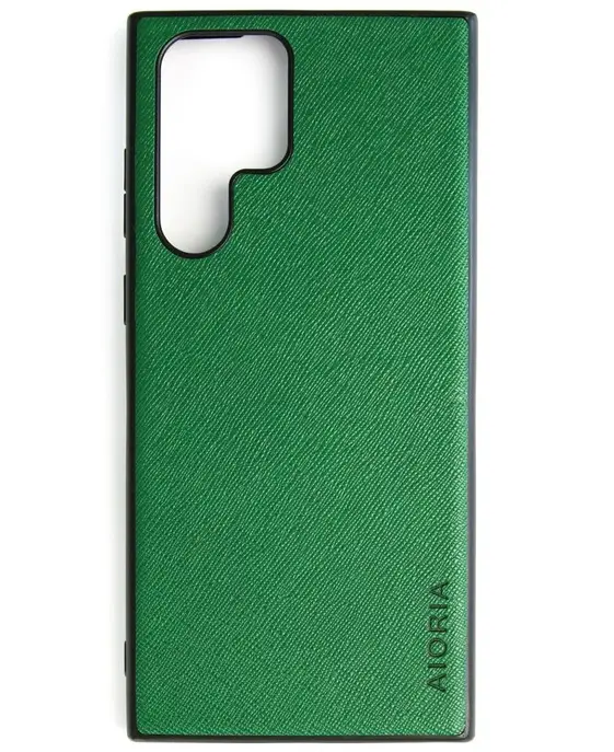Чехол AIORIA Cross Pattern Case для Samsung Galaxy S22 Ultra Green