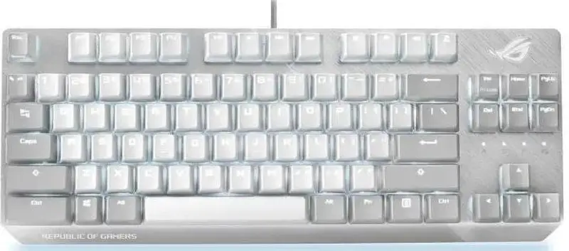 Клавiатура ASUS ROG Strix Scope NX TKL Moonlight White (90MP02B6-BKUA00) (UA)