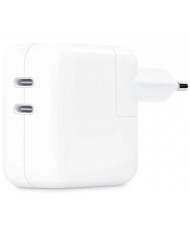 Зарядний пристрій Apple A2676 35W Dual USB-C White (MW2K3)