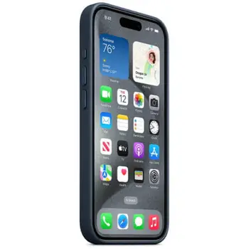 Чохол Apple FineWoven Case (AAA) with MagSafe для iPhone 15 Pro Max Black (MT4V3)