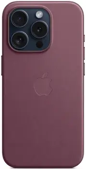 Чехол Apple FineWoven Case (AAA) with MagSafe для iPhone 15 Pro Mulberry (MT4L3)