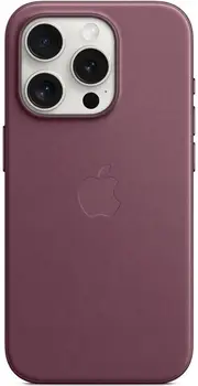 Чехол Apple FineWoven Case (AAA) with MagSafe для iPhone 15 Pro Mulberry (MT4L3)