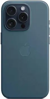 Чехол Apple FineWoven Case (AAA) with MagSafe для iPhone 15 Pro Pacific Blue (MT4Q3)