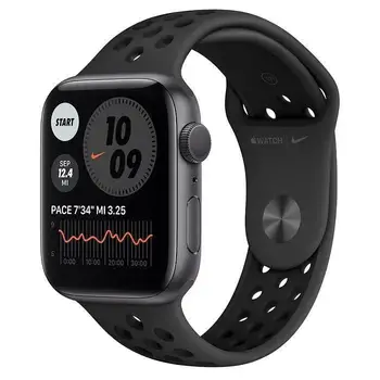 Смарт-годинник Apple Watch Nike SE GPS 44mm Space Gray Aluminum Case w. Anthracite/Black Nike Sport B. (MYYK2)