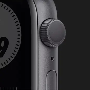 Смарт-годинник Apple Watch Nike SE GPS 44mm Space Gray Aluminum Case w. Anthracite/Black Nike Sport B. (MYYK2)