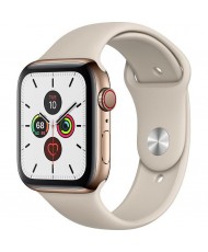 Смарт-годинник Apple Watch Series 5 LTE 44mm Gold Aluminum w. Pink Sand b.- Gold Aluminum (MWW02)