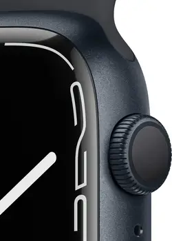 Смарт-годинник Apple Watch Series 7 GPS 45mm Midnight Aluminum Case With Midnight Sport Band (MKN53/MKNN3)