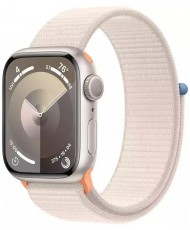 Смарт-годинник Apple Watch Series 9 GPS 45mm Starlight Aluminum Case w. Starlight Sport Loop (MR983)