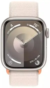 Смарт-годинник Apple Watch Series 9 GPS 45mm Starlight Aluminum Case w. Starlight Sport Loop (MR983)