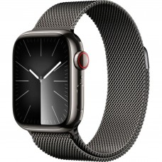 Смарт-годинник Apple Watch Series 9 GPS + Cellular 41mm Graphite S. Steel Case w. Graphite Milanese Loop (MRJA3)
