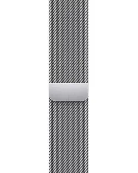 Смарт-годинник Apple Watch Series 9 GPS + Cellular 41mm Silver S. Steel Case w. Silver Milanese Loop (MRJ43)