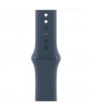 Смарт-годинник Apple Watch Series 9 GPS + Cellular 41mm Silver S. Steel Case w. Storm Blue Sport Band - M/L (MRJ33)