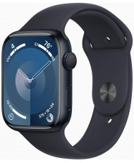 Смарт-годинник Apple Watch Series 9 GPS + Cellular 45mm Midnight Aluminum Case w. Midnight Sport Band - S/M (MRMC3)