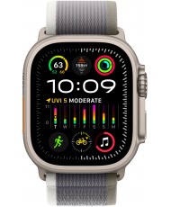 Смарт-годинник Apple Watch Ultra 2 GPS + Cellular 49mm Titanium Case with Green/Gray Trail Loop - M/L (MRF43)