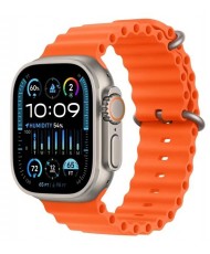 Смарт-годинник Apple Watch Ultra 2 GPS + Cellular 49mm Titanium Case with Orange Ocean Band (MREH3)