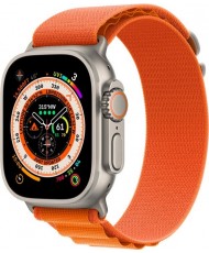 Apple Watch Ultra GPS + Cellular 49mm БУ Titanium Case with Orange Alpine Loop - Medium