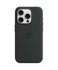 Чехол Apple iPhone 15 Pro Max Silicone Case with MagSafe - Black (MT1M3)