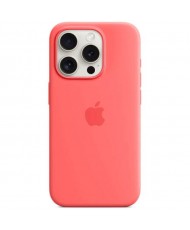 Чохол Apple iPhone 15 Pro Max Silicone Case with MagSafe - Guava (MT1V3)