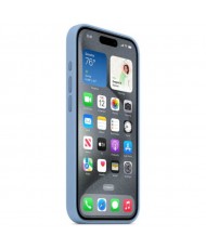 Чохол Apple iPhone 15 Pro Silicone Case with MagSafe - Winter Blue (MT1L3)