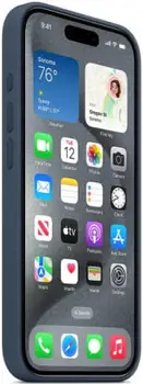 Чехол Apple iPhone 15 Pro Silicone Case with MagSafe - Storm Blue (MT1D3)