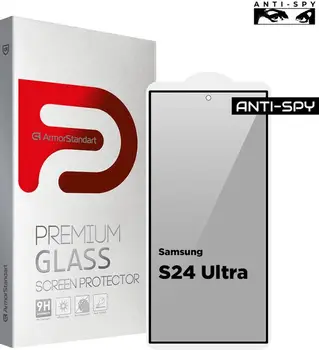 Захисне скло для смартфона ArmorStandart FG Anti Spy для Samsung Galaxy S24 Ultra Black (ARM75395)