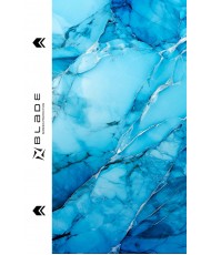 Захисна гідрогелева плівка BLADE Hydrogel Screen Protection (Print_Plotter) back Marble series Light Blue