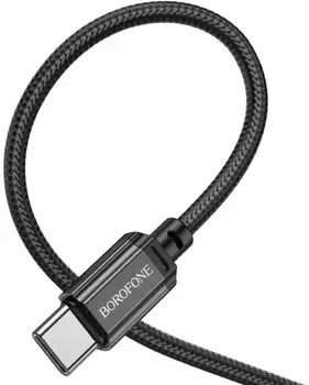 Кабель Borofone BX87 Sharp USB Type-C Type-C 3 A 60 W 1m Black (BX87CCB)