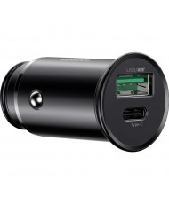 Автомобільний зарядний пристрій Baseus Circular Metal PPS Quick Charger Black (CCYS-C01)