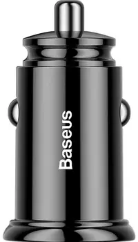 Зарядний пристрій Baseus Circular Plastic USB, Type-C PD3.0, QC4.0, black (CCALL-YS01)