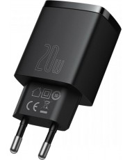 Зарядний пристрій Baseus Compact Quick Charger U+C 20W EU Black (CCXJ-B01)