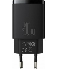 Зарядное устройство Baseus Compact Quick Charger U+C 20W EU Black (CCXJ-B01)