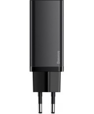 Мережевий зарядний пристрій Baseus GaN2 Lite Quick Charger C+U 65W EU Black (CCGAN2L-B01)