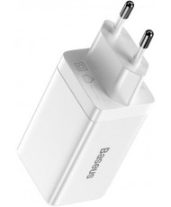 Зарядний пристрій Baseus GaN3 Pro 2USB-C+1USB-A 65W White (CCGP050102)