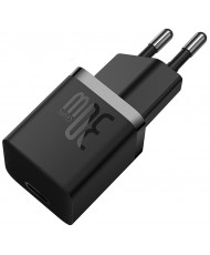 Мережевий зарядний пристрій Baseus GaN5 Fast Charger (mini) 1C 30W EU Black (CCGN070401)