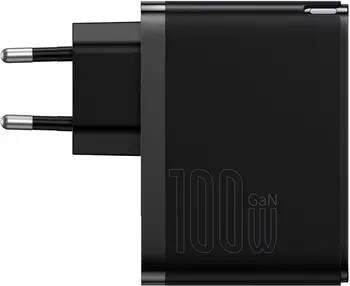 Сетевое зарядное устройство Baseus GaN5 Pro Fast Charger Type-C+USB 100W EU Black (CCGP090201)