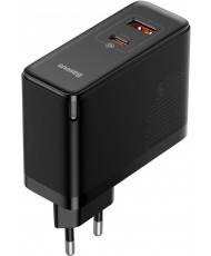 Мережевий зарядний пристрій Baseus GaN5 Pro Fast Charger Type-C+USB 100W EU Black (CCGP090201)