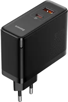 Сетевое зарядное устройство Baseus GaN5 Pro Fast Charger Type-C+USB 100W EU Black (CCGP090201)