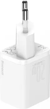 Зарядний пристрій Baseus Super Si 1C 20W With Simple Wisdom Data Cable Type-C/iP 1m White (TZCCSUP-B02)