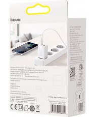 Зарядний пристрій Baseus Super Si Pro Quick Charger C+U 30W White (CCSUPP-E02)
