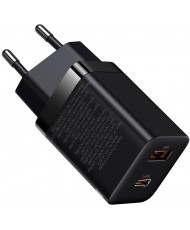 Мережевий зарядний пристрій Baseus Super Si Pro Quick Charger USB/Type-C 30W Black (CCSUPP-E01)
