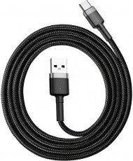 Дата кабель Baseus USB 3.1 AM to Type-C 1.0m 3A grey-black (CATKLF-BG1)
