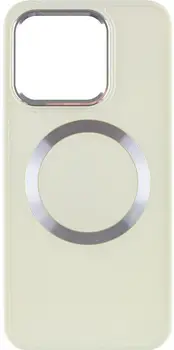 Чехол TPU Bonbon Metal Style with MagSafe для Xiaomi 14 White