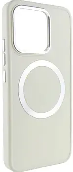 Чехол TPU Bonbon Metal Style with MagSafe для Xiaomi 14 White