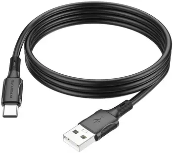 Кабель Borofone BX80 Type-A to Type-C 3.0A (1m) Black