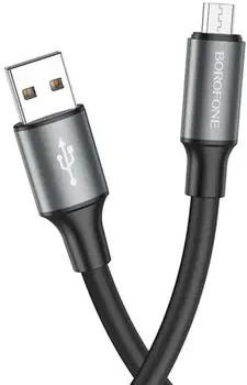 Кабель Borofone BX82 Type-A to microUSB (1m) Black