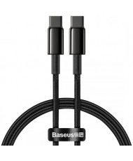 Кабель Baseus Tungsten Gold Fast Charging Data Cable Type-C to Type-C 100W 20V 5A 1m Black (CATWJ-01)