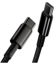 Кабель Baseus Tungsten Gold Fast Charging Data Cable Type-C to Type-C 100W 20V 5A 1m Black (CATWJ-01) 