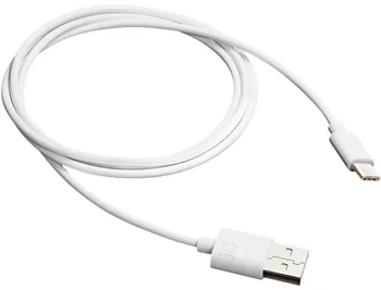 Кабель Canyon Charging & Data USB Type-C White 1m (CNE-USBC1W)