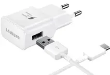 Мережевий зарядний пристрій Samsung EP-TA20EWECGRU + Type-C Cable White (EU)